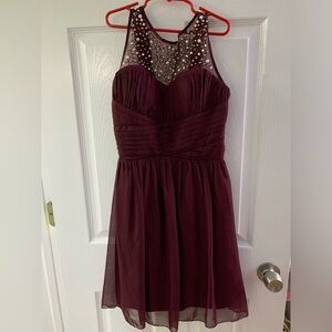 Burgundy Formal dress